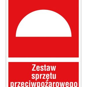 Znak ochrony PPOŻ Zestaw sprzętu przeciwpożarowego ZZ-26P