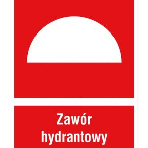 Znak ochrony PPOŻ Zawór hydrantowy ZZ-27P