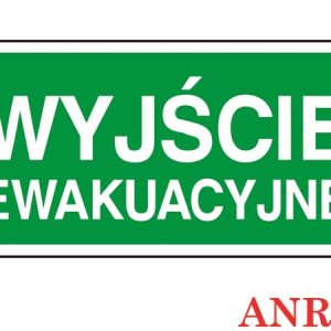 Znak ewakuacyjny Wyjście ewakuacyjne ZZ-2E