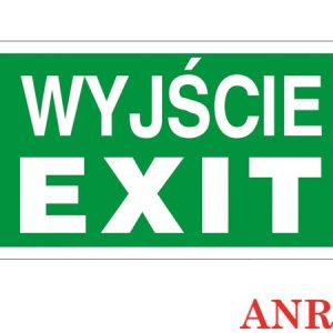 Znak ewakuacyjny Wyjście Exit ZZ-32E