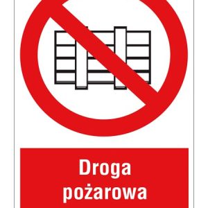 Znak ochrony PPOŻ Droga pożarowa ZZ-32P