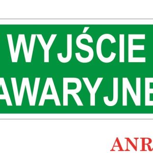 Znak ewakuacyjny Wyjście awaryjne ZZ-33E