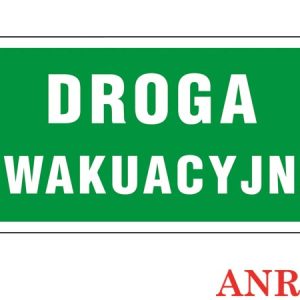 Znak ewakuacyjny Droga ewakuacyjna ZZ-40E