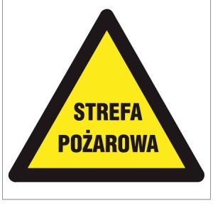 Znak ochrony PPOŻ Strafa pożarowa ZZ-44P