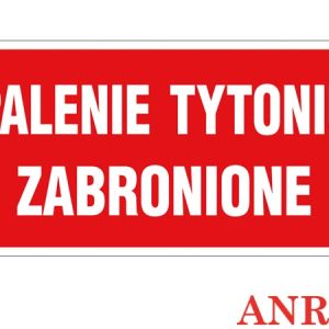 Znak ochrony PPOŻ Palenie tytoniu zabronione ZZ-48P