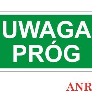 Znak ewakuacyjny Uwaga próg ZZ-63E