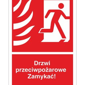 Znak ochrony ppoż. „Drzwi przeciwpożarowe ZAMYKAĆ!” Z-30P