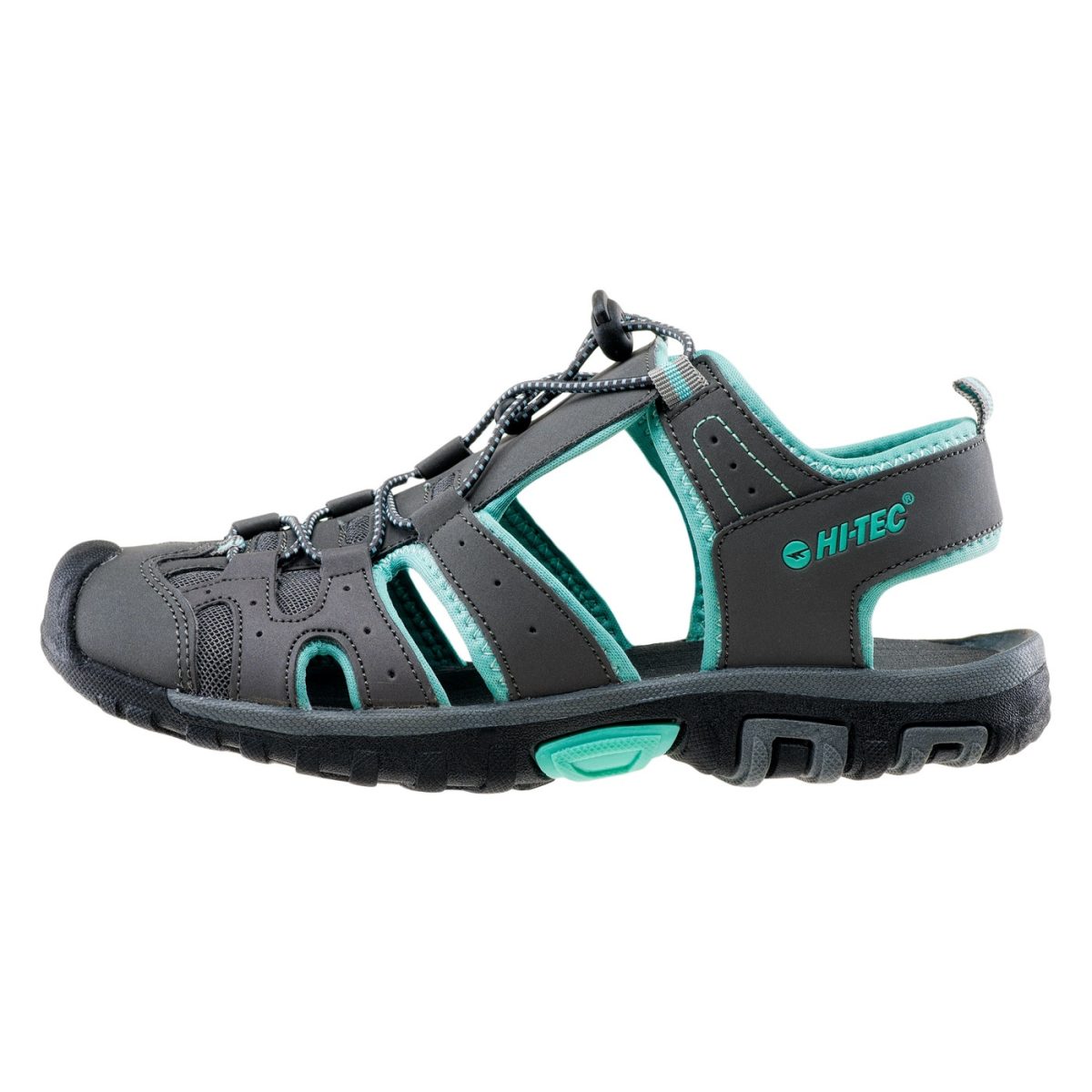 Damskie Sandały MERITO WO'S HI-TEC MID GREY/TURQUOISE TURYSTYKA - obrazek 2