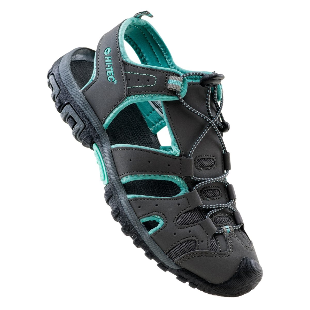 Damskie Sandały MERITO WO'S HI-TEC MID GREY/TURQUOISE TURYSTYKA - obrazek 3