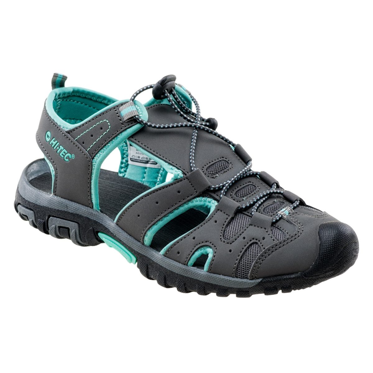Damskie Sandały MERITO WO'S HI-TEC MID GREY/TURQUOISE TURYSTYKA - obrazek 5