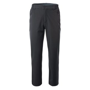 Męskie Spodnie ALVARO II HI-TEC BLACK/DARK GREY  TURYSTYKA