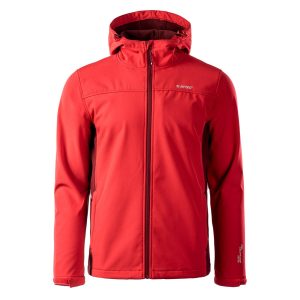 Męski Softshell KAORU HI-TEC MERLOT/HIGH RISK RED