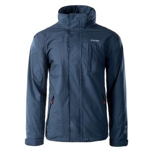 Męska Kurtka przejściowa DESNA HI-TEC DARK DENIM MELANGE TURYSTYKA