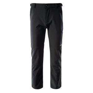 Męskie Spodnie CELIO HI-TEC BLACK SOFTSHELL TURYSTYKA