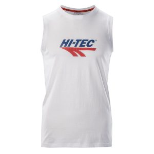 Męska koszulka bez rękawów YATO HI-TEC WHITE CASUAL