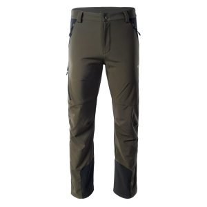 Męskie Spodnie ASTONI HI-TEC GREEN OLIVES/BLACK SOFTSHELL TURYSTYKA