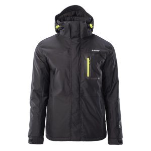 Męska Kurtka ocieplana BICCO II HI-TEC BLACK/YELLOW GREEN NARCIARSTWO