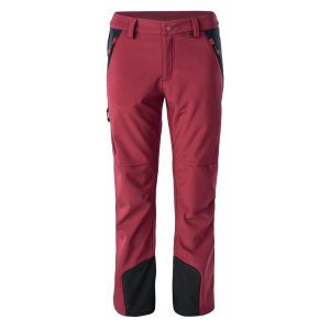 Damskie Spodnie LADY ASTONI HI-TEC RUMBA RED/ANTHRACITE SOFTSHELL TURYSTYKA