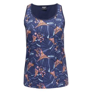 Damska koszulka bez rękawów LADY EMINSA HI-TEC MARITIME BLUE/LEAF PRINT CASUAL