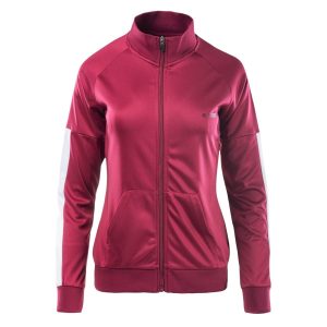 Damska Bluza LADY DELIAN HI-TEC BEET RED/WHITE TRENING