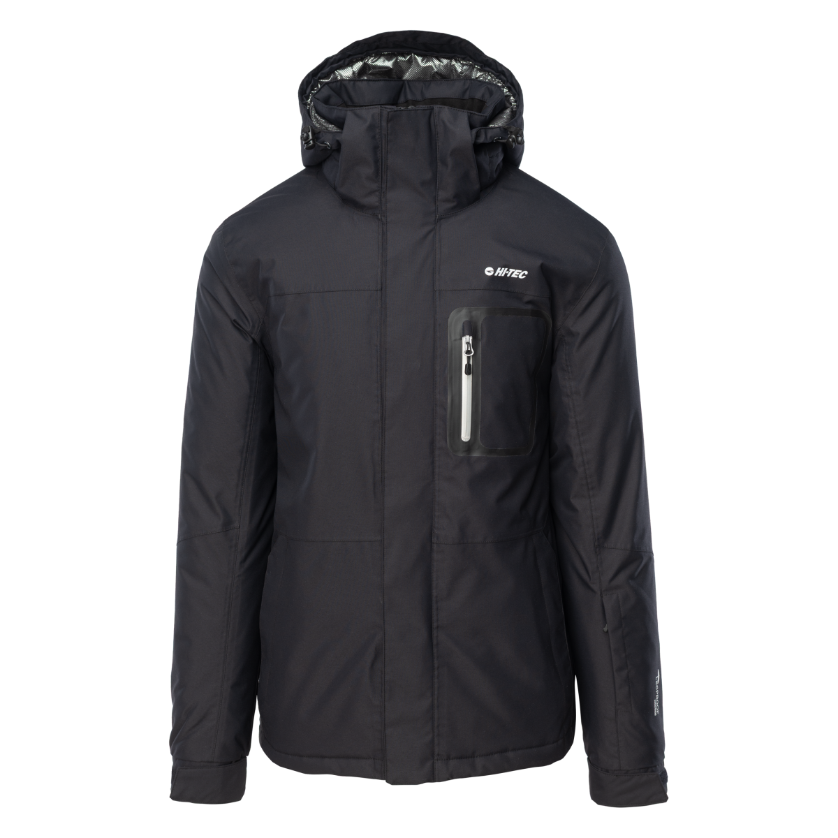 Męska Kurtka ocieplana BICCO II HI-TEC BLACK/REFLECTIVE SILVER NARCIARSTWO