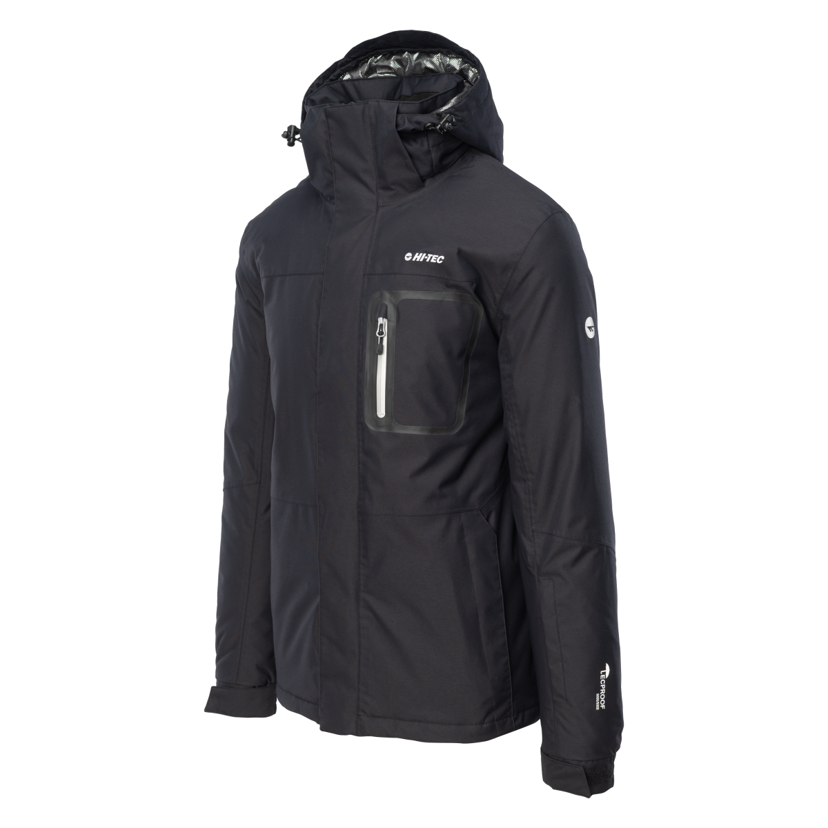 Męska Kurtka ocieplana BICCO II HI-TEC BLACK/REFLECTIVE SILVER NARCIARSTWO - obrazek 2