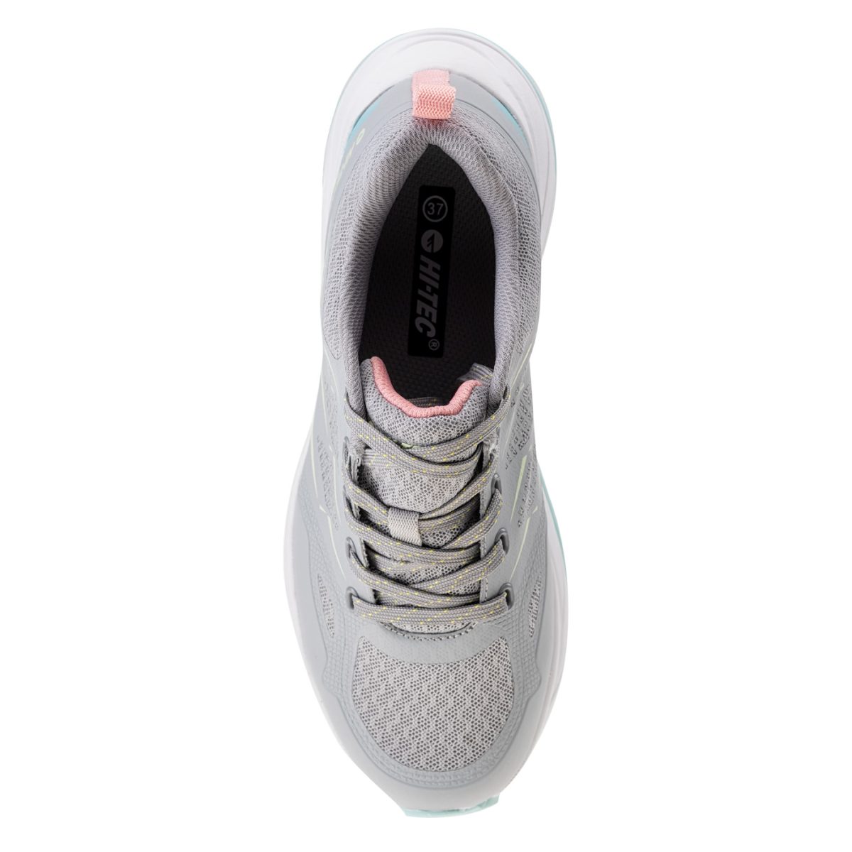Damskie Buty HIMALCHI V WO'S HI-TEC LIGHT GREY/LIME GREEN/CORAL/MINT TURYSTYKA - obrazek 2