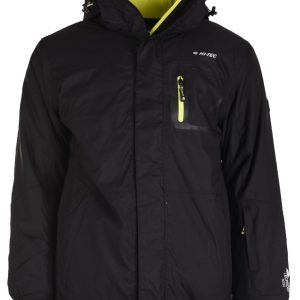 Męska Kurtka ocieplana BICCO HI-TEC BLACK/YELLOW GREEN NARCIARSTWO