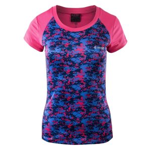 Damska Koszulka LADY ABIHA HI-TEC BEETROOT PURPLE PATTERN TRENING