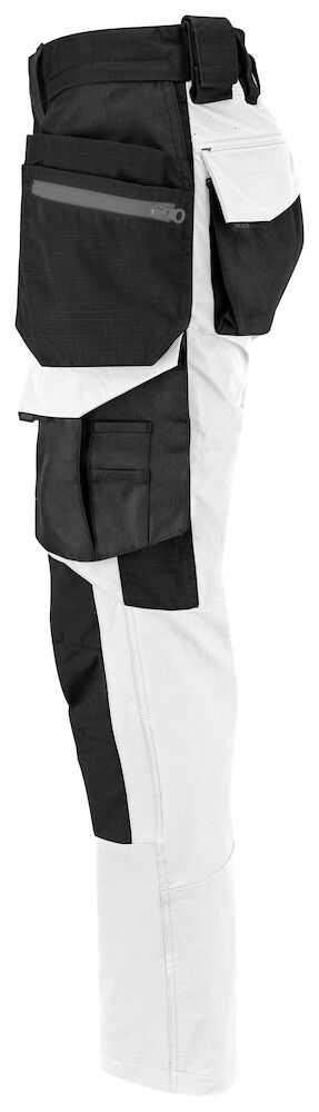 SPODNIE DAMSKIE ZE STRETCHEM 5564 PROJOB WHITE - obrazek 2