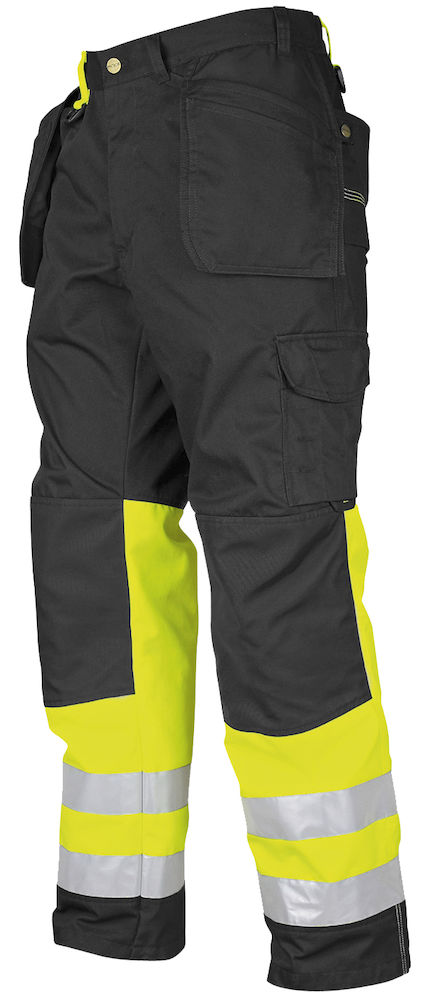 SPODNIE DO PASA HV KLASA 1 6502 PROJOB YELLOW/ BLACK