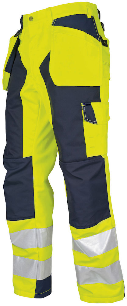 SPODNIE DO PASA HV KLASA 2 6506 PROJOB YELLOW/ NAVY