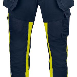 SPODNIE DO PASA - EN ISO 20471 KLASA 1 6540 PROJOB YELLOW/ NAVY