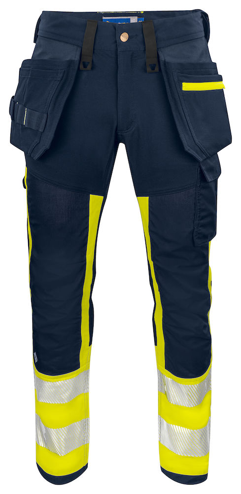 SPODNIE DO PASA - EN ISO 20471 KLASA 1 6540 PROJOB YELLOW/ NAVY