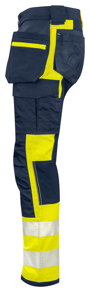 SPODNIE DO PASA - EN ISO 20471 KLASA 1 6540 PROJOB YELLOW/ NAVY - obrazek 2