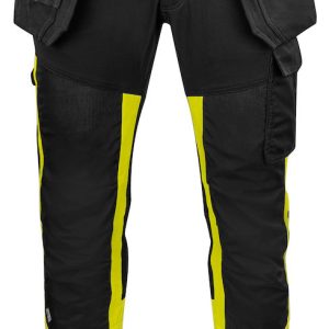 SPODNIE DO PASA - EN ISO 20471 KLASA 1 6540 PROJOB YELLOW/ BLACK