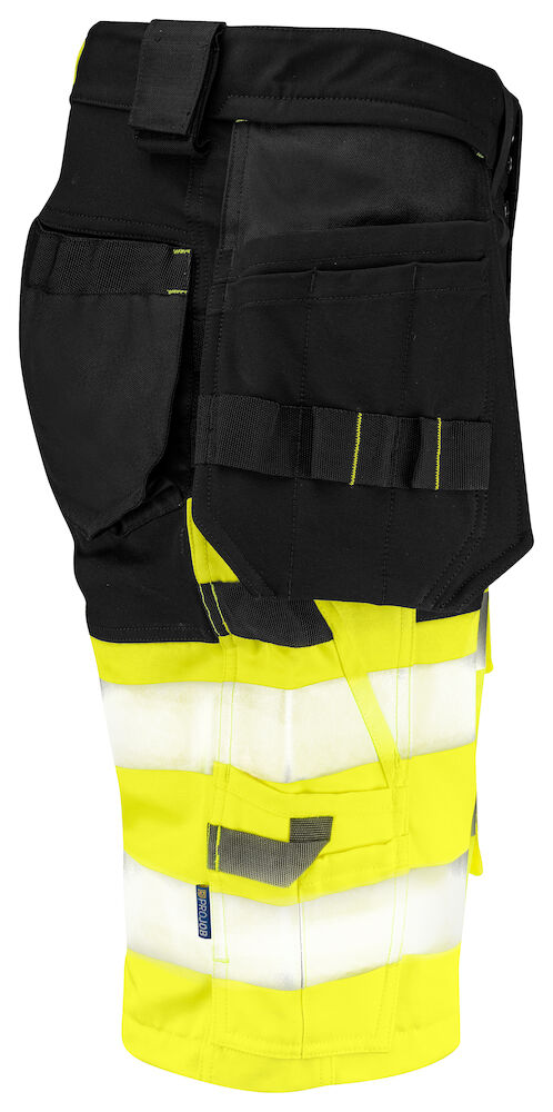 KRÓTKIE SPODENKI EN ISO 20471 KLASA 1 6580 PROJOB YELLOW/ BLACK - obrazek 2