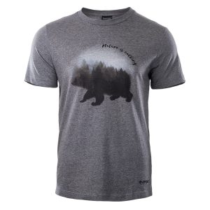 Męska Koszulka BEOR HI-TEC GREY MELANGE CASUAL
