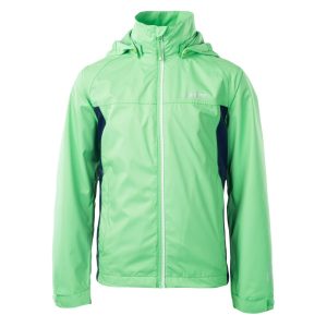 Dziecięca Kurtka przejściowa LUMBE JR HI-TEC POISON GREEN/DRESS BLUES TURYSTYKA