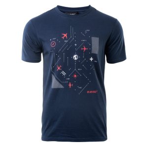 Męska Koszulka CANDO HI-TEC DRESS BLUE CASUAL