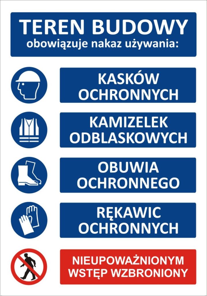 Znak na budowę