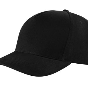 CZAPKA CZA 5P BK ZAP MET 5 PANELOWA Z METALOWYM ZAPIĘCIEM
